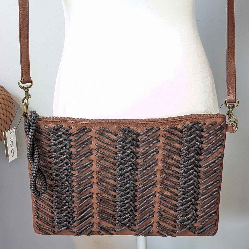 NWT leather bag by Chicos - Picture 3 of 15